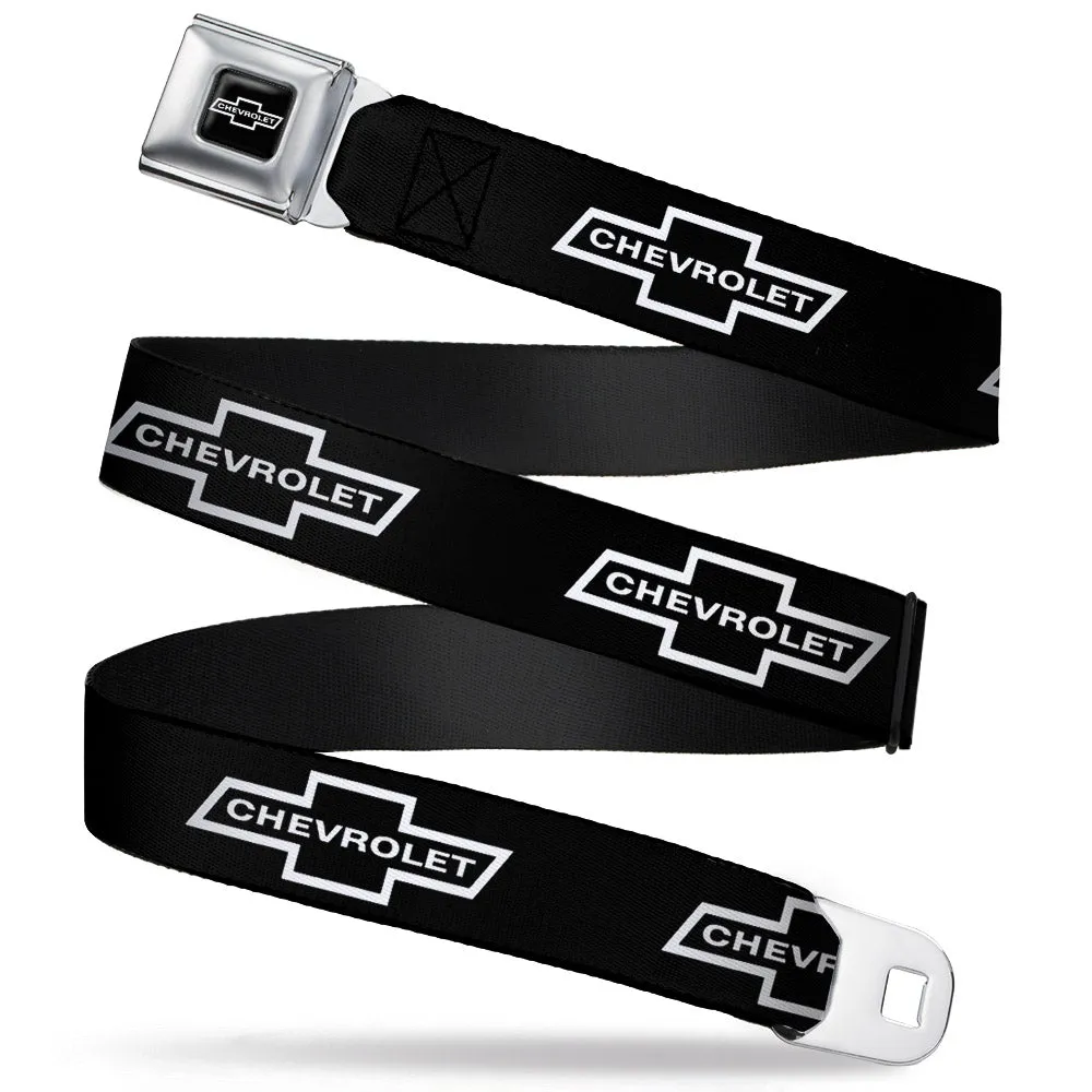 1965 Chevrolet Bowtie Black & White Seatbelt Belt