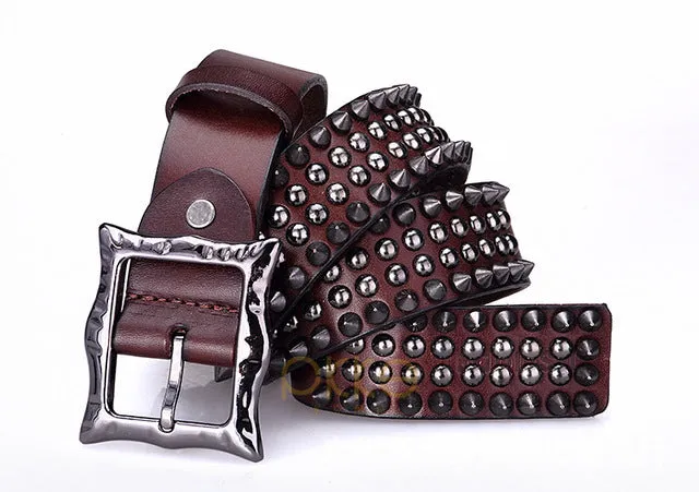 3 kinds vintage Leather vintage Punk Belt erkek kemer deri Cinturones Ceinture cinto masculino cinturon rocker riem cowboy