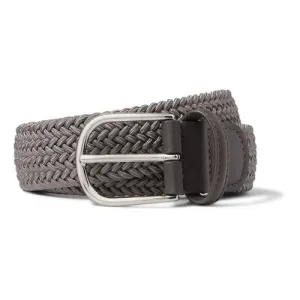 3.5cm Woven Elastic Belt (Grey Brown)