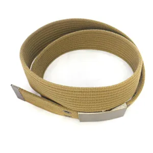 ALONSO - Light Brown Canvas Webbing Belt