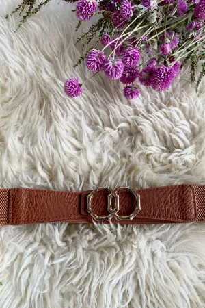 Arianna Stretch belt - Dark Brown