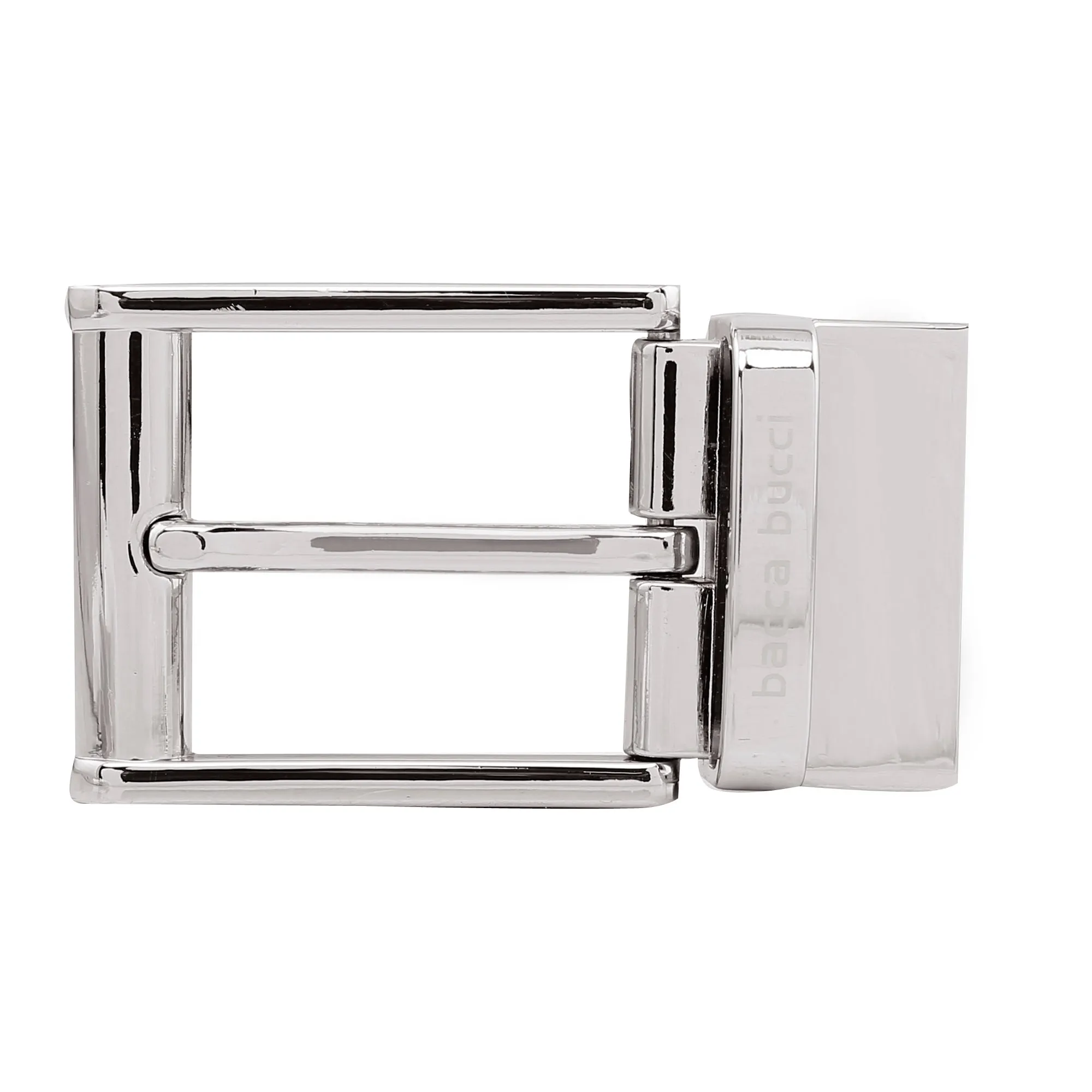 Bacca Bucci 35 MM Nickle Free Reversible-Clamp Belt-Buckle with Branding (Buckle only)