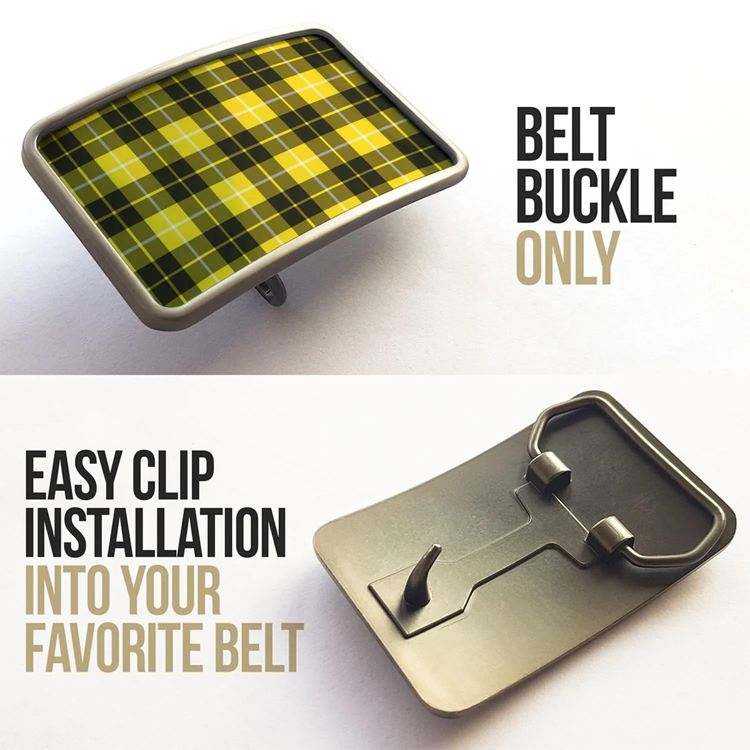 Barclay Dress Modern Tartan Belt Buckles