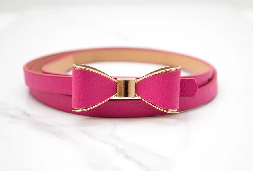 Bow Skinny Belt