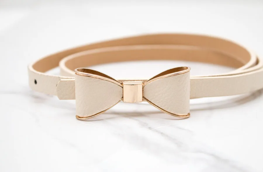 Bow Skinny Belt