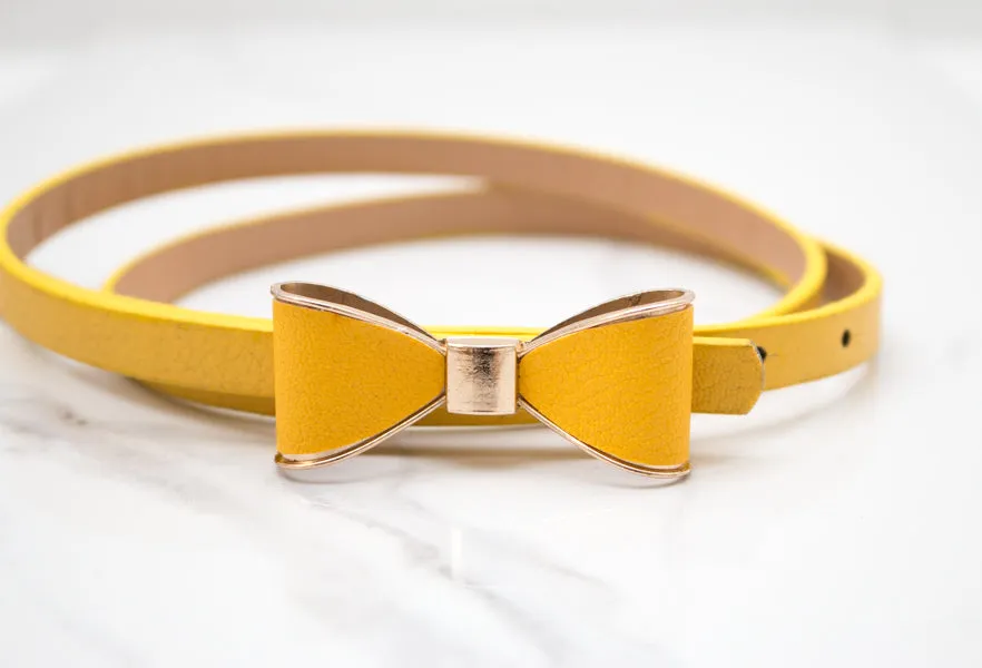 Bow Skinny Belt