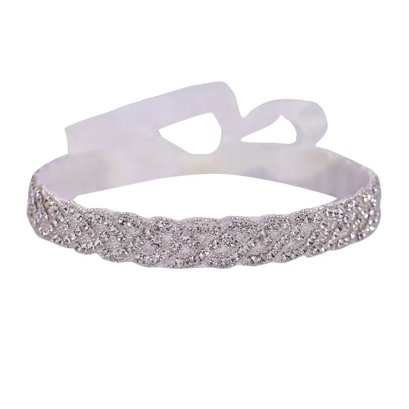 Bridal Waist Belt With Rhinestone Decor For Women's Dress