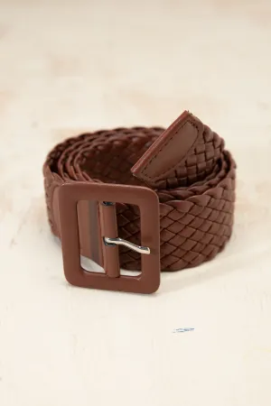 Brown Braided Belt