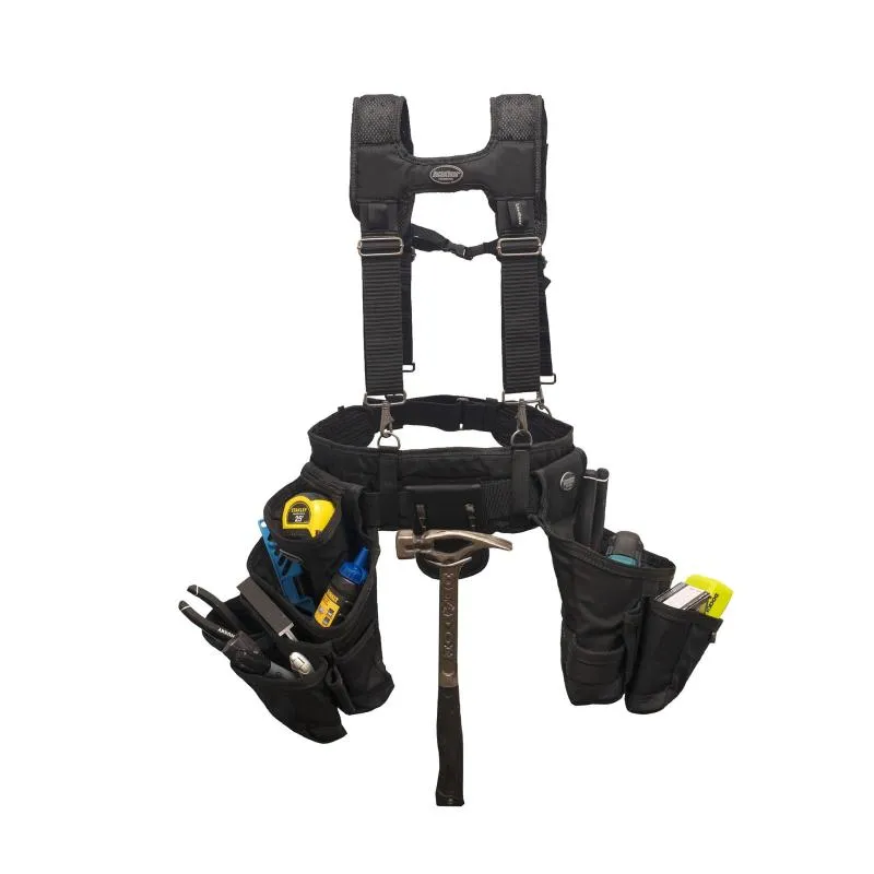 Bucket Boss 57100 Ballistic Tool Belt with Suspenders.