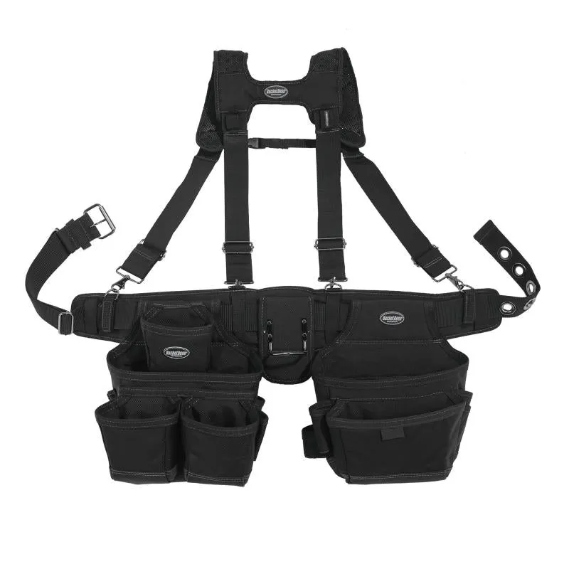 Bucket Boss 57100 Ballistic Tool Belt with Suspenders.