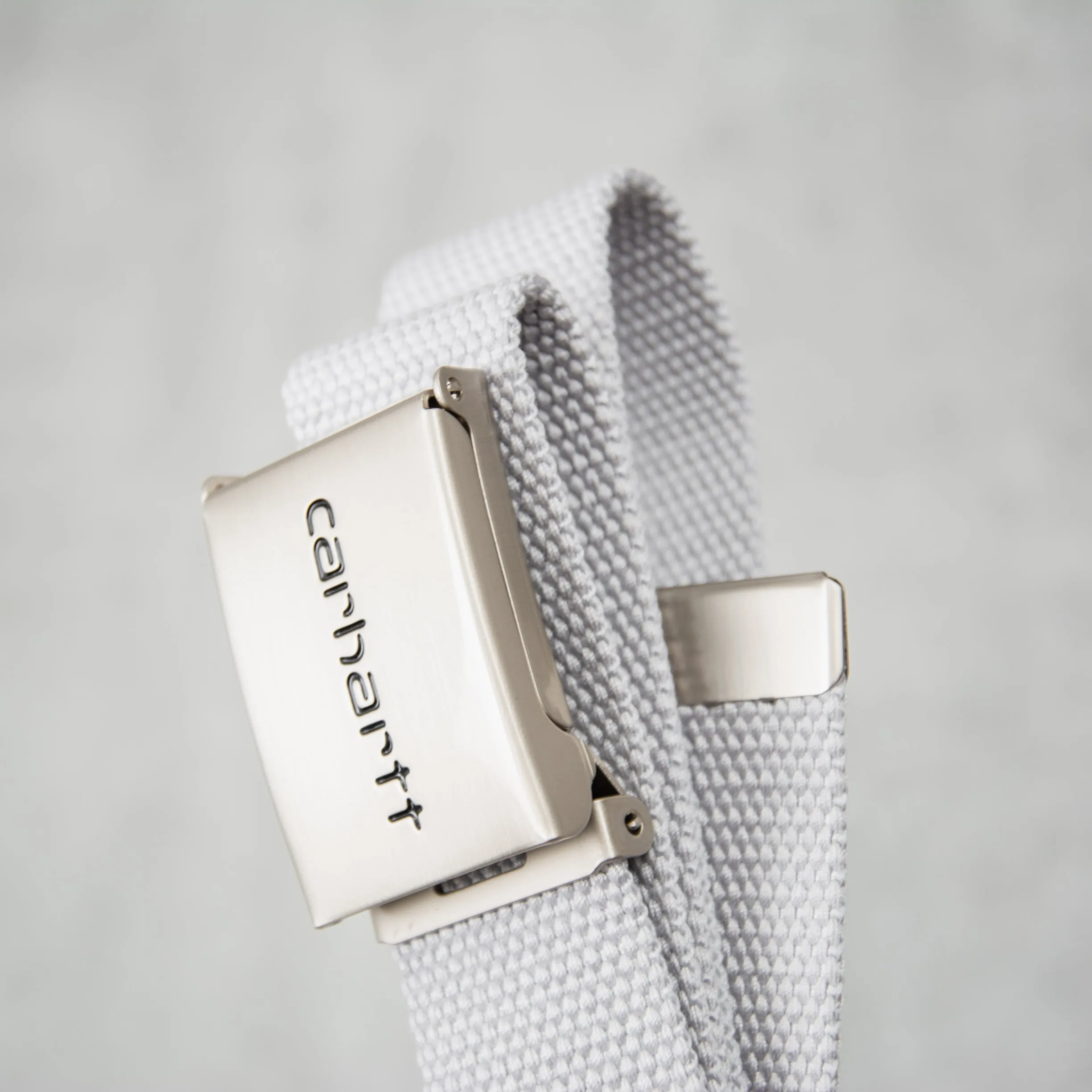 Carhartt WIP Clip Belt Chrome - Sonic Silver