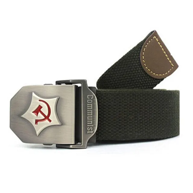 Communist Design Military Thick Canvas Belt