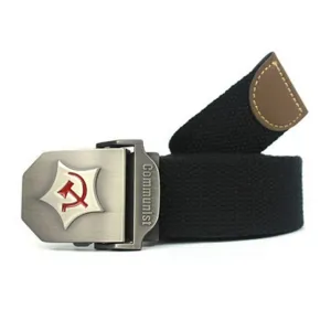 Communist Design Military Thick Canvas Belt