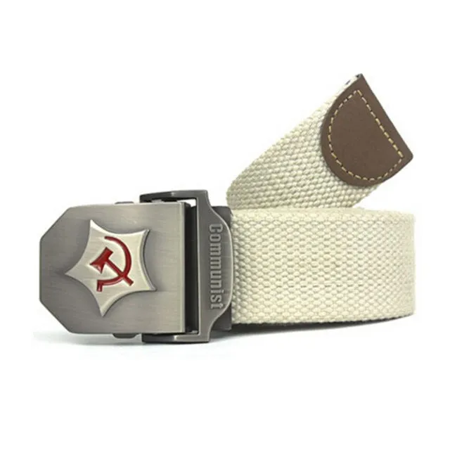 Communist Design Military Thick Canvas Belt