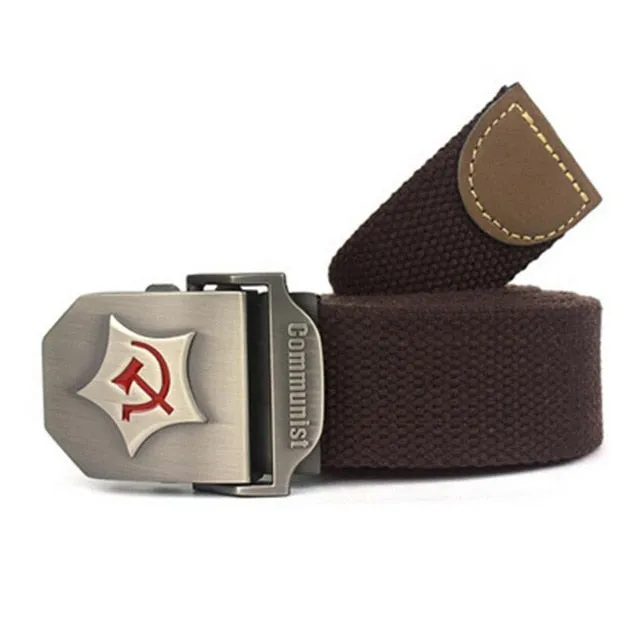 Communist Design Military Thick Canvas Belt