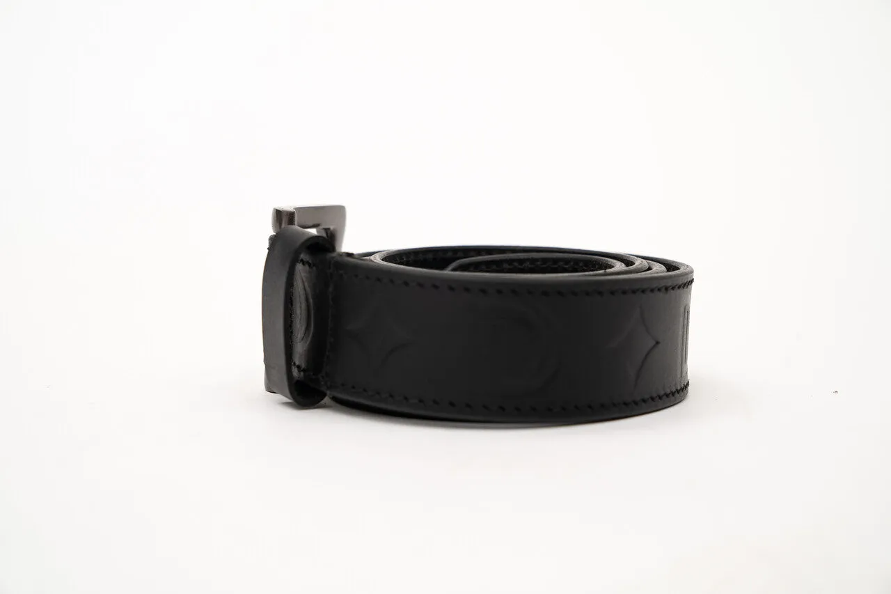 Dope Duffle MONOGRAM Logo leather Belt