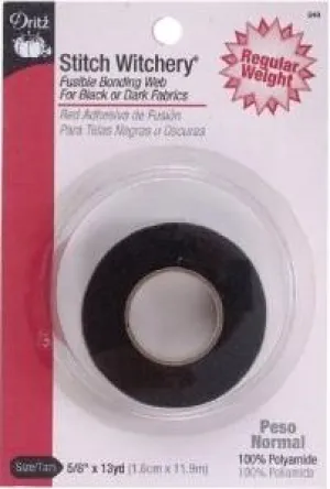 Dritz Stich Witchery Fusible Bonding Web - Black