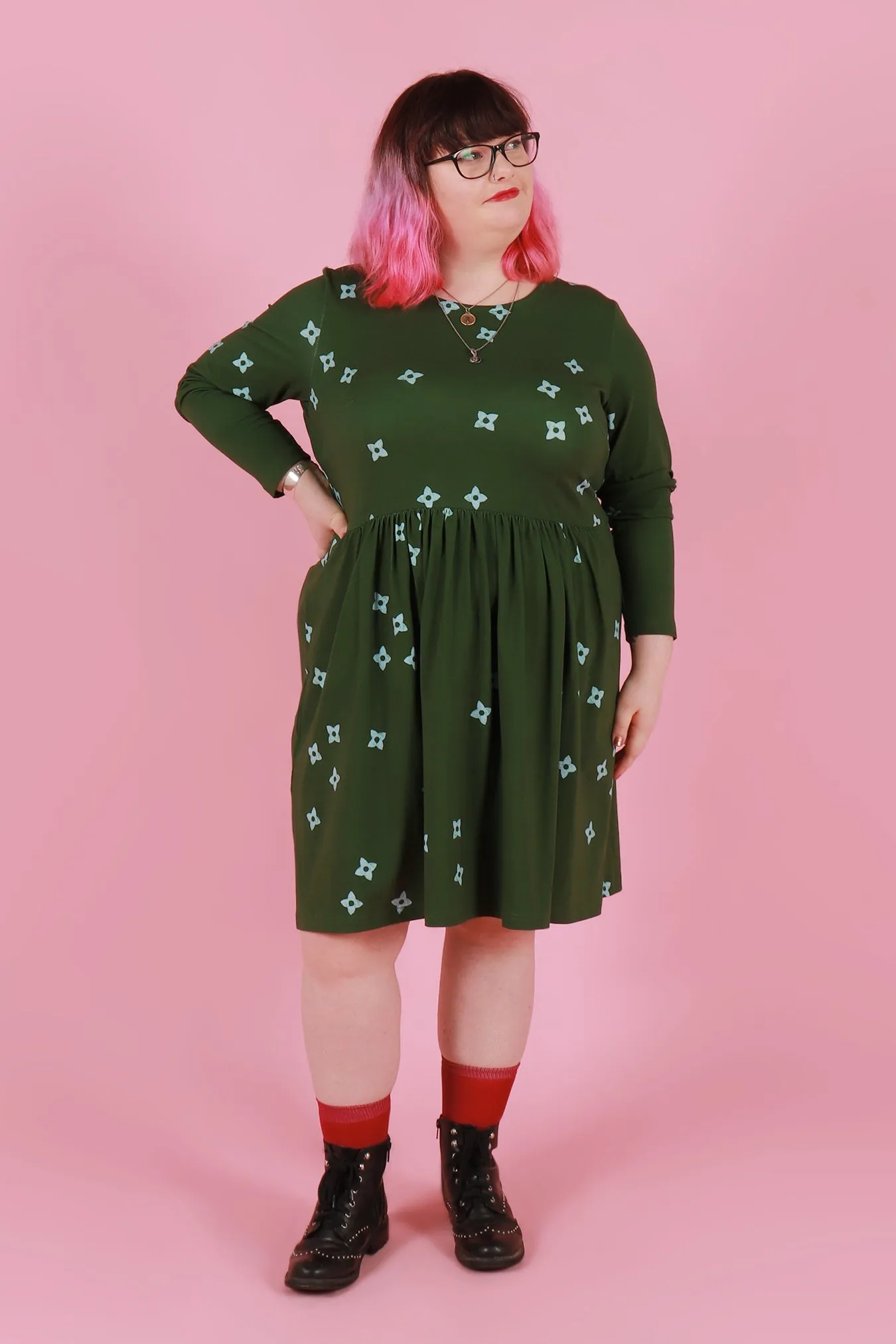 Edie Jersey Dress LS Star Daze