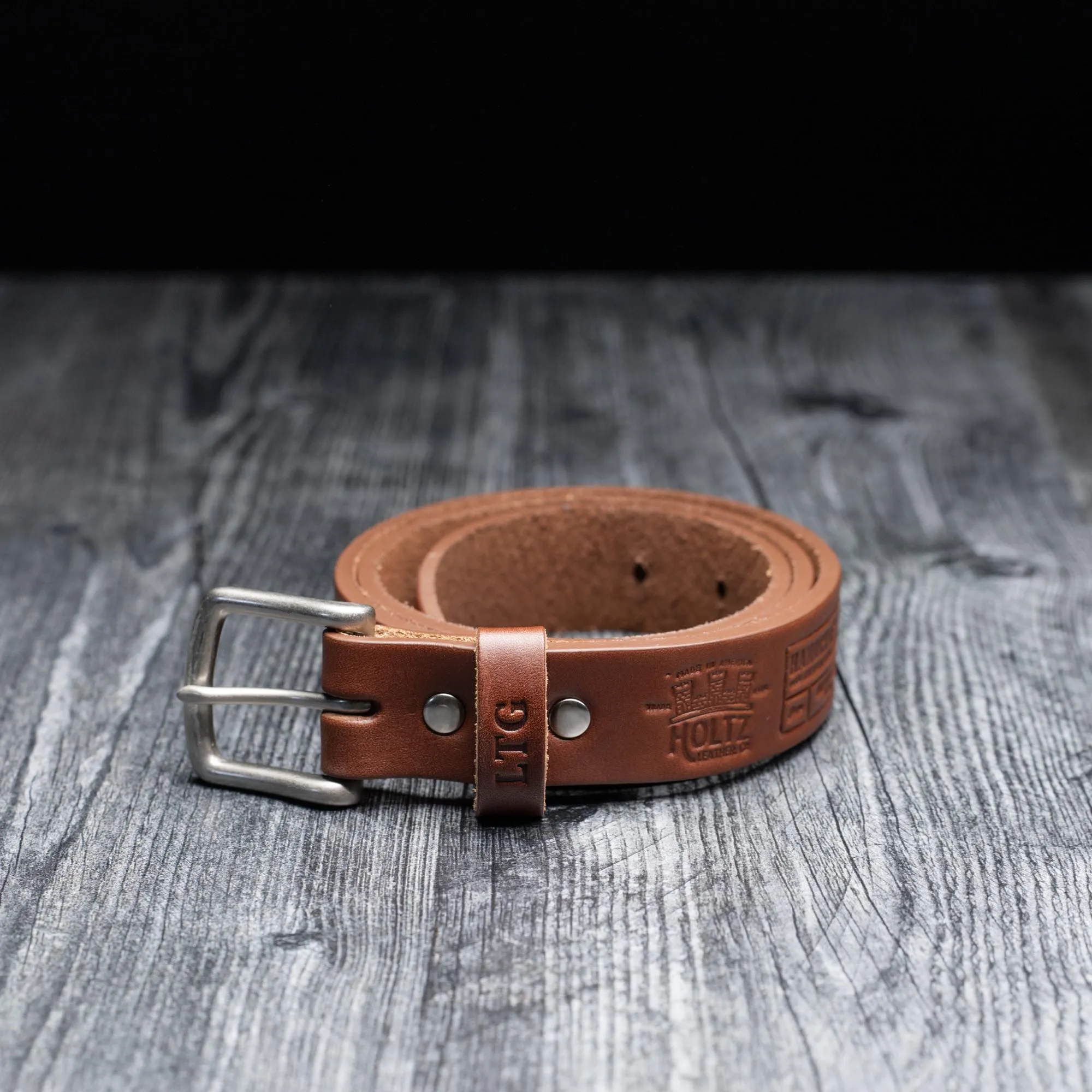 Fine Leather Men's Dress Belt Handcrafted from Bridle Leather