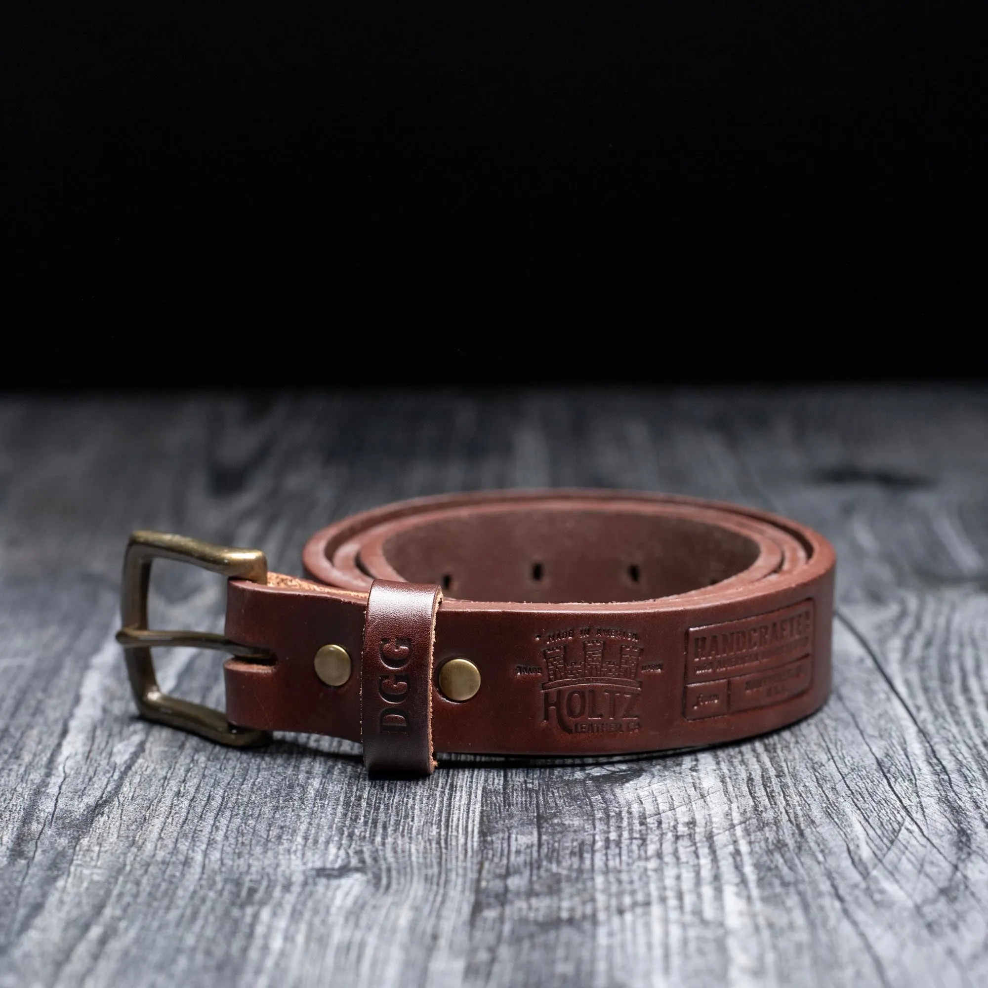 Fine Leather Men's Dress Belt Handcrafted from Bridle Leather