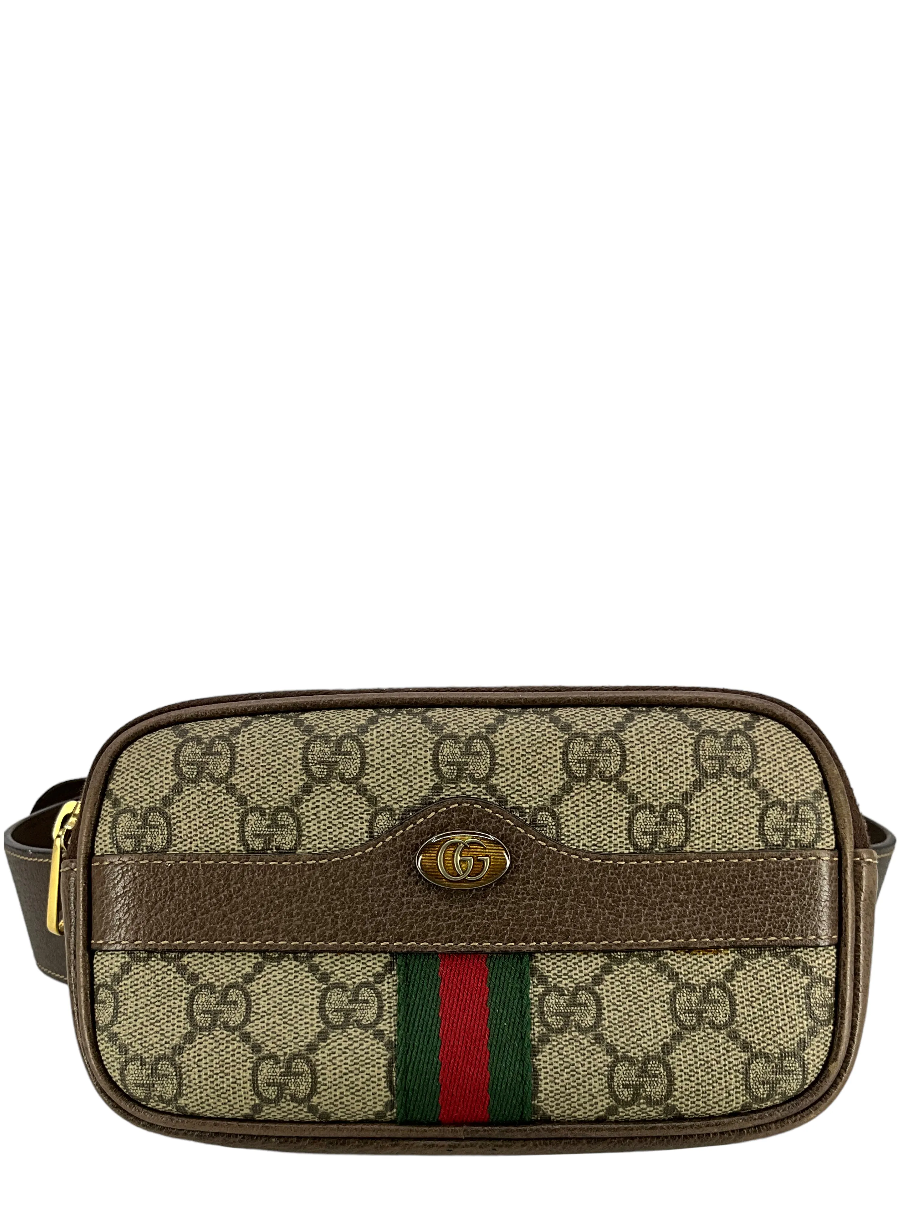 GUCCI GG Supreme Canvas Mini Ophidia Belt Bag Size 85 - 34