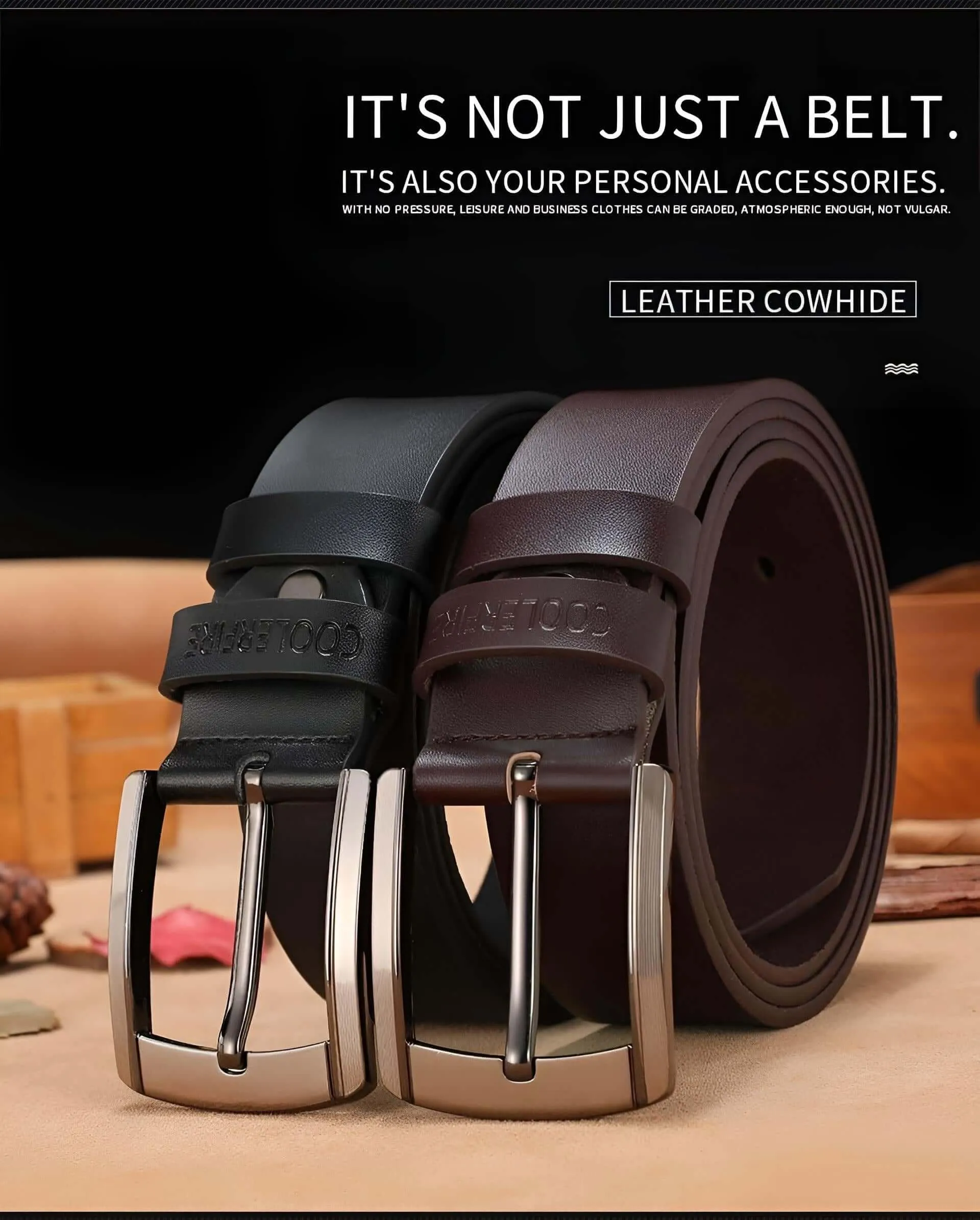 High Quality Men's Belt In Leather