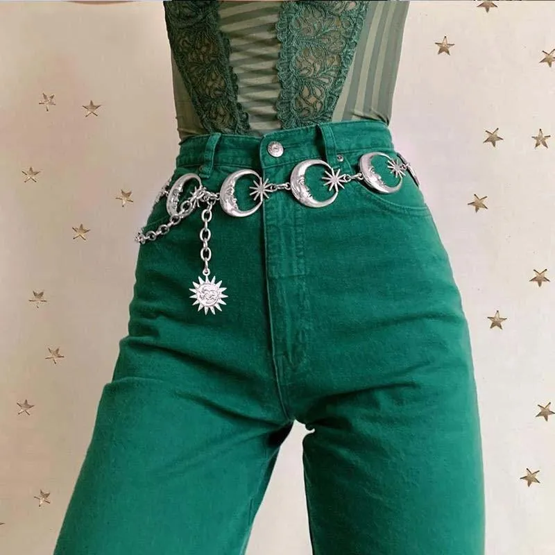 High Waist Chain Waist Belt