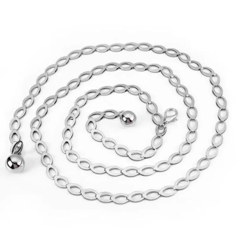 Hollow Out Fashion Waist Chain Belt with Metal Ball Charm