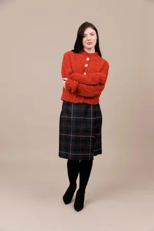 Hunting MacLeod 100% Worsted Wool Midi Kilt