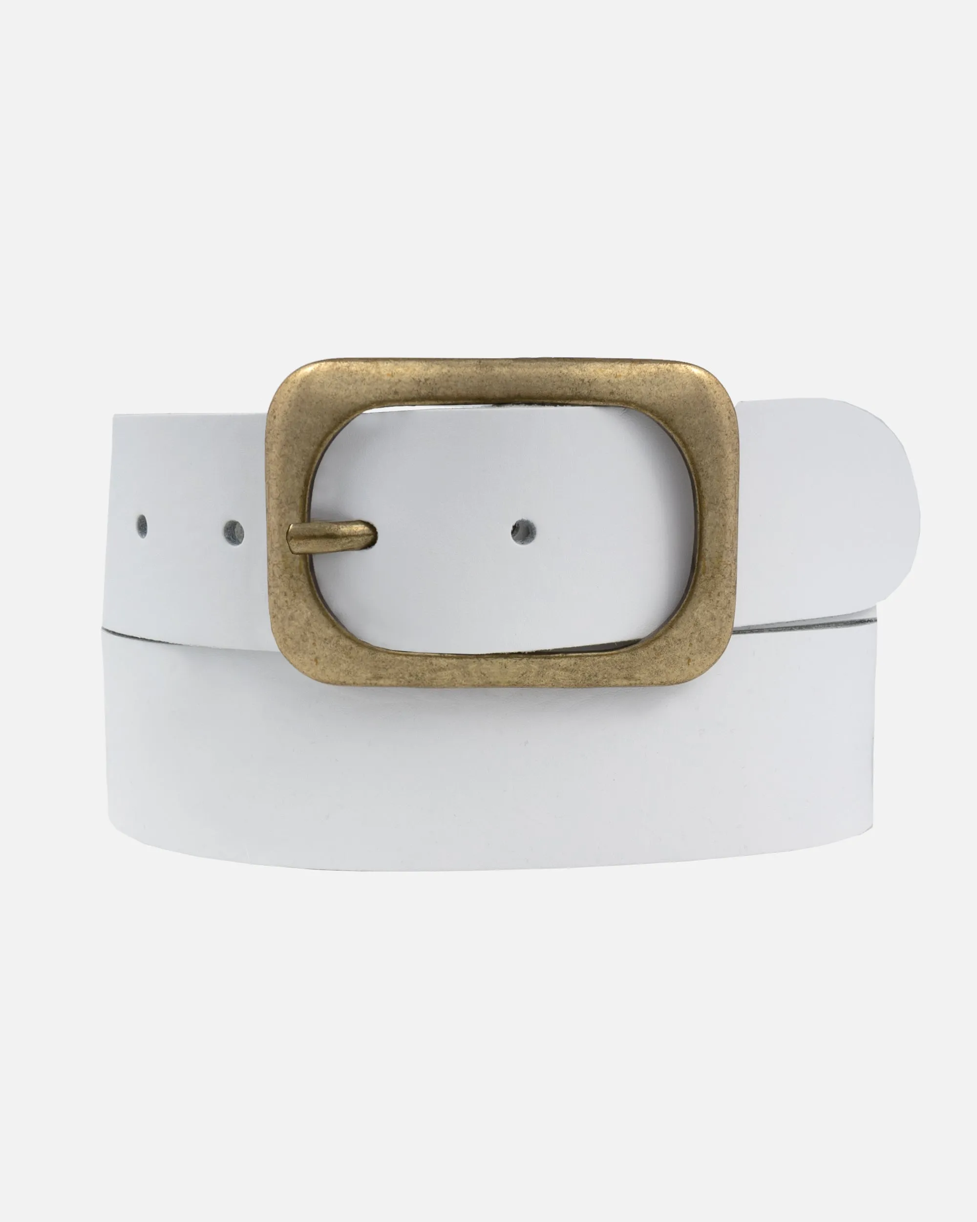 Jodi | Statement Buckle Classic Leather Belt