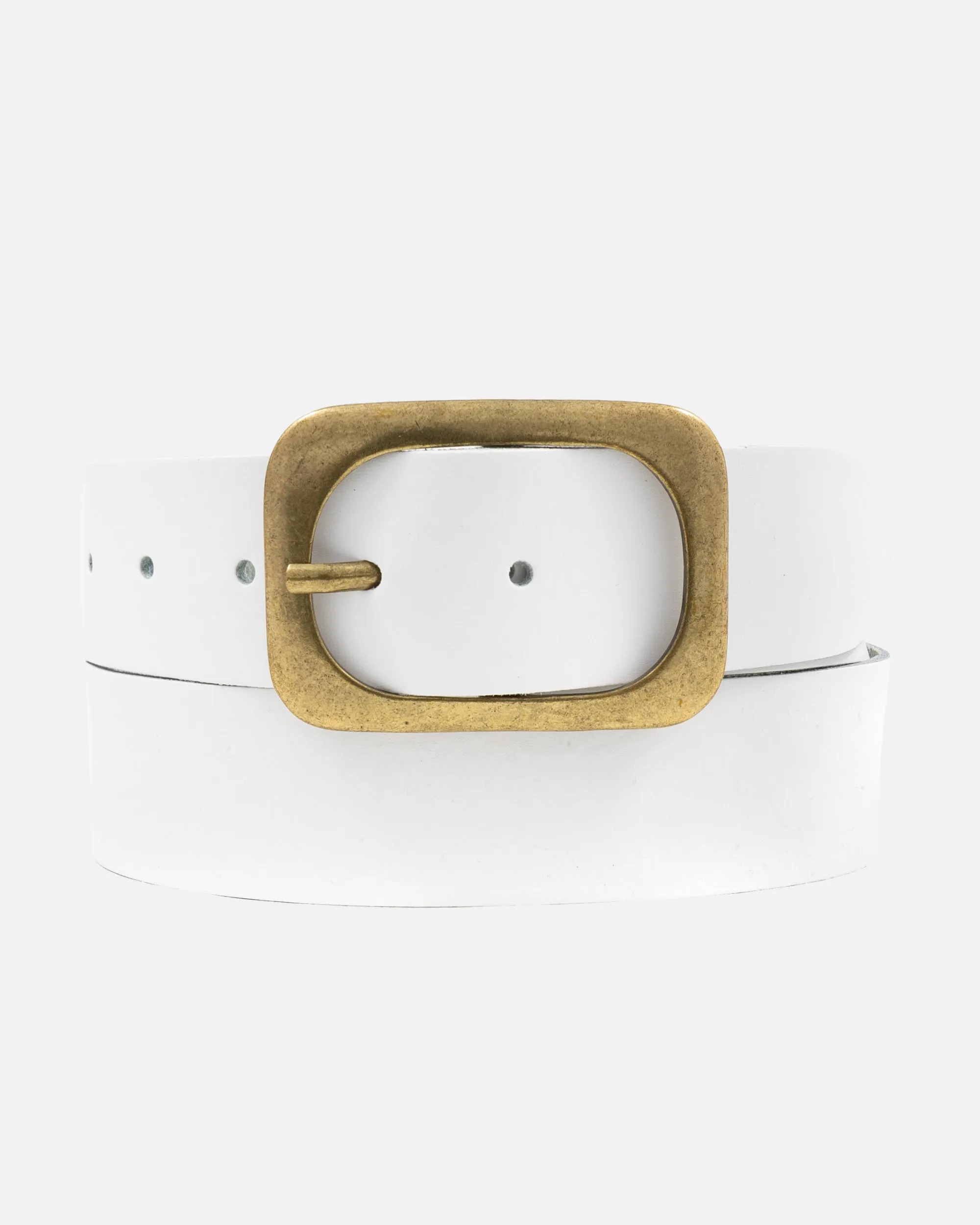 Jodi | Statement Buckle Classic Leather Belt