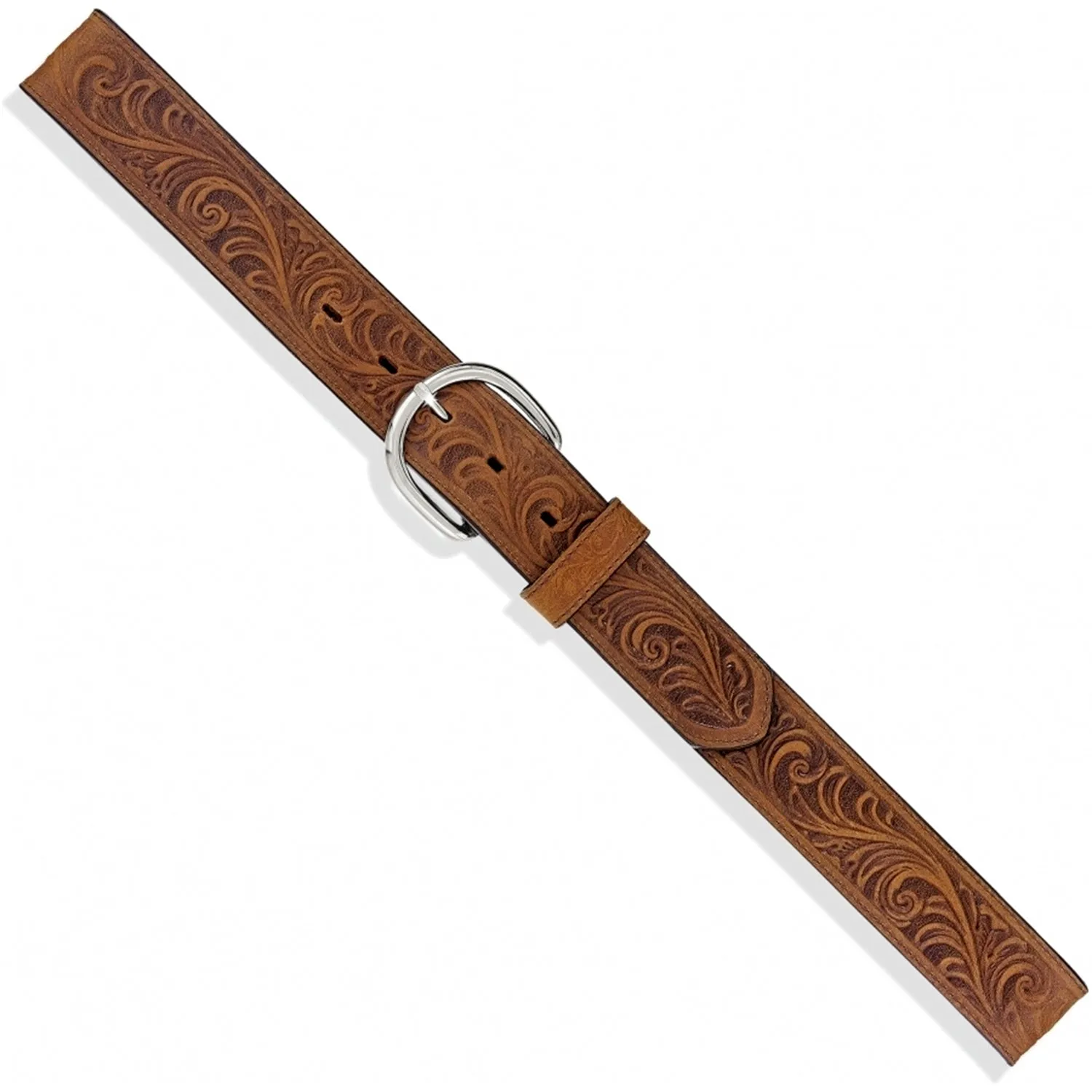 Justin Western Scroll Tooled Belt