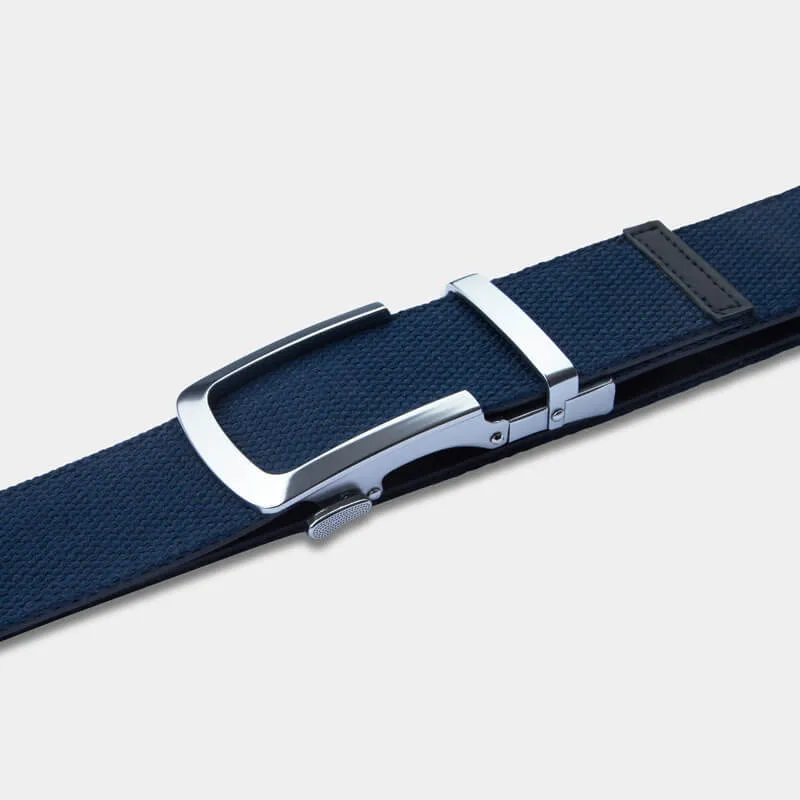 Matte Silver | Canvas Belt