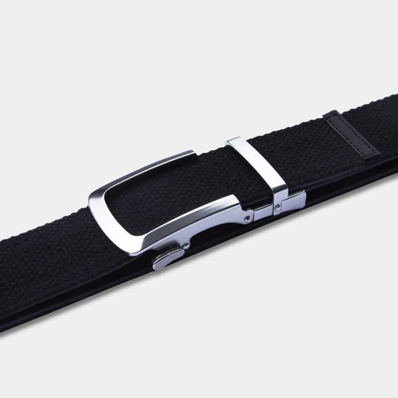 Matte Silver | Canvas Belt