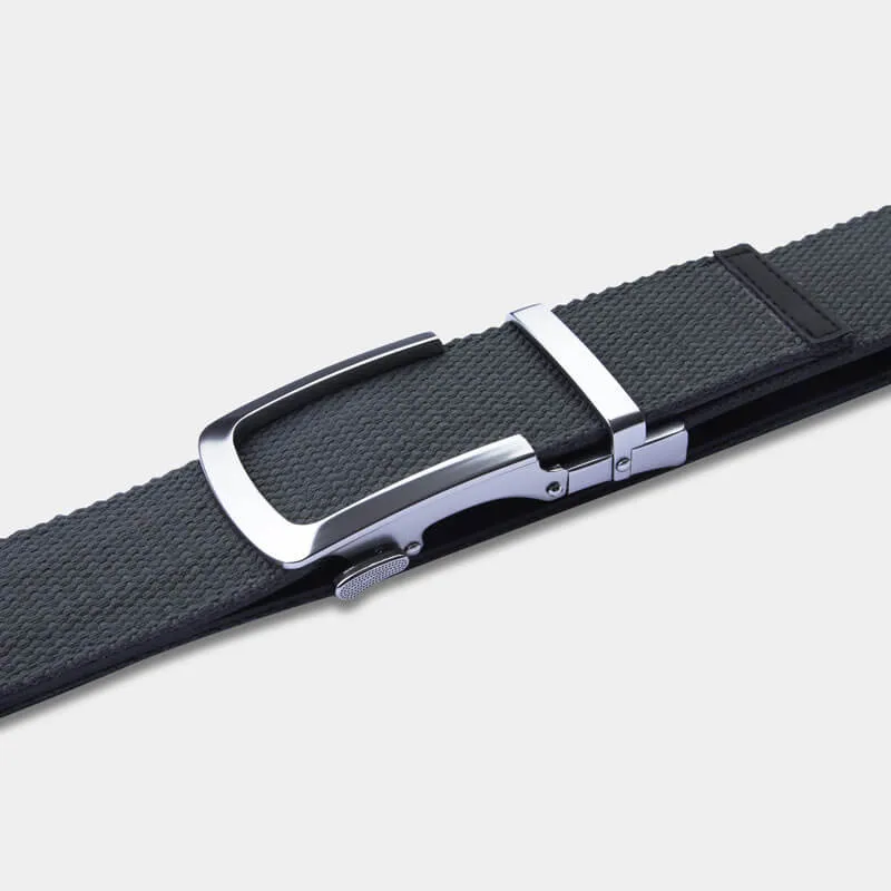 Matte Silver | Canvas Belt