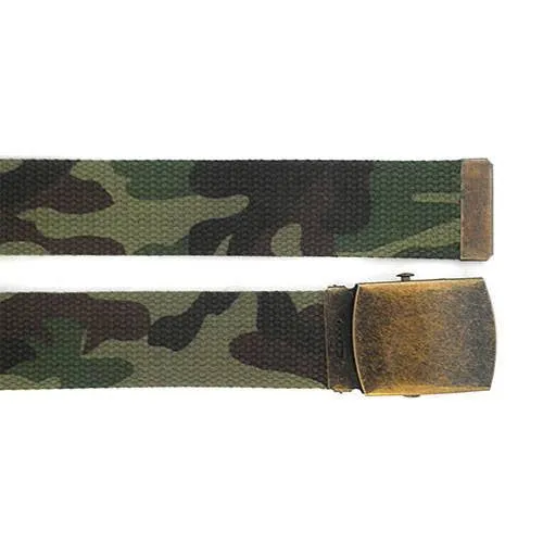 MONTY - Mens Khaki Canvas Belt