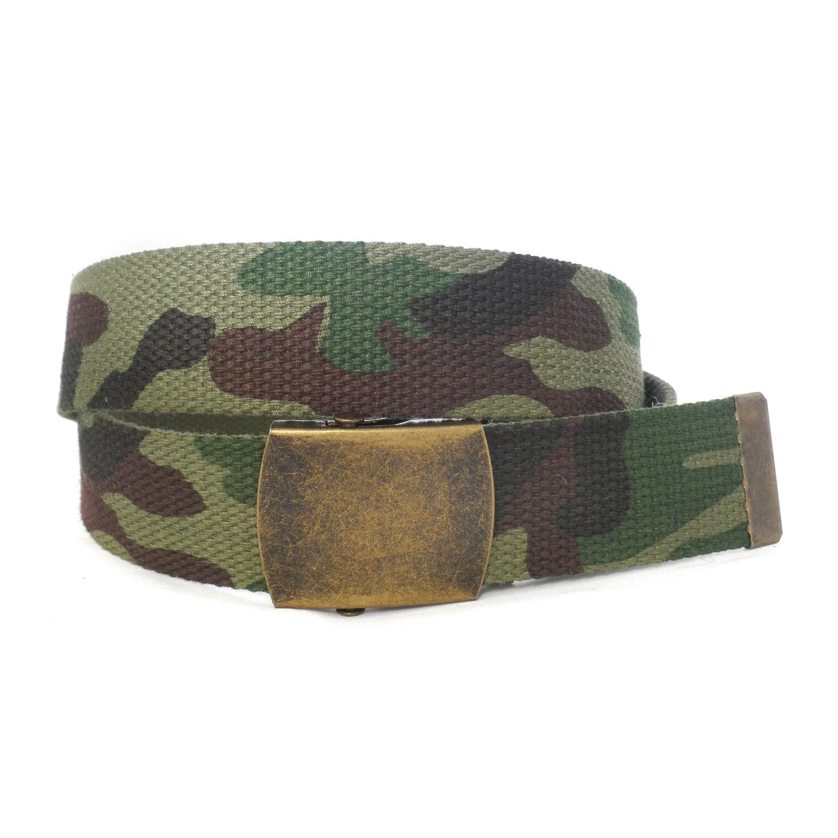 MONTY - Mens Khaki Canvas Belt