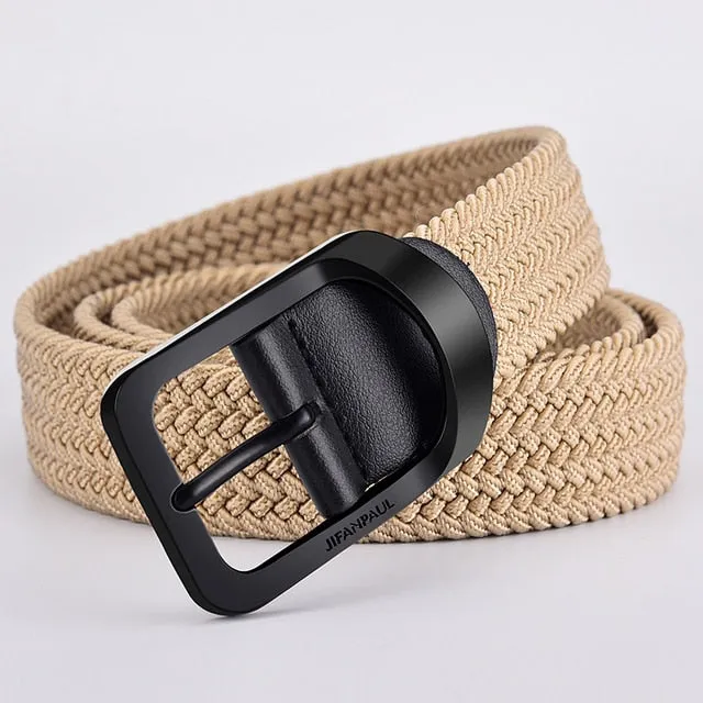 Nylon Belt Alloy Casual Belt Women Wild Stretch Jeans Belt