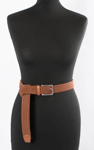 Penny Woven Belt | Rust