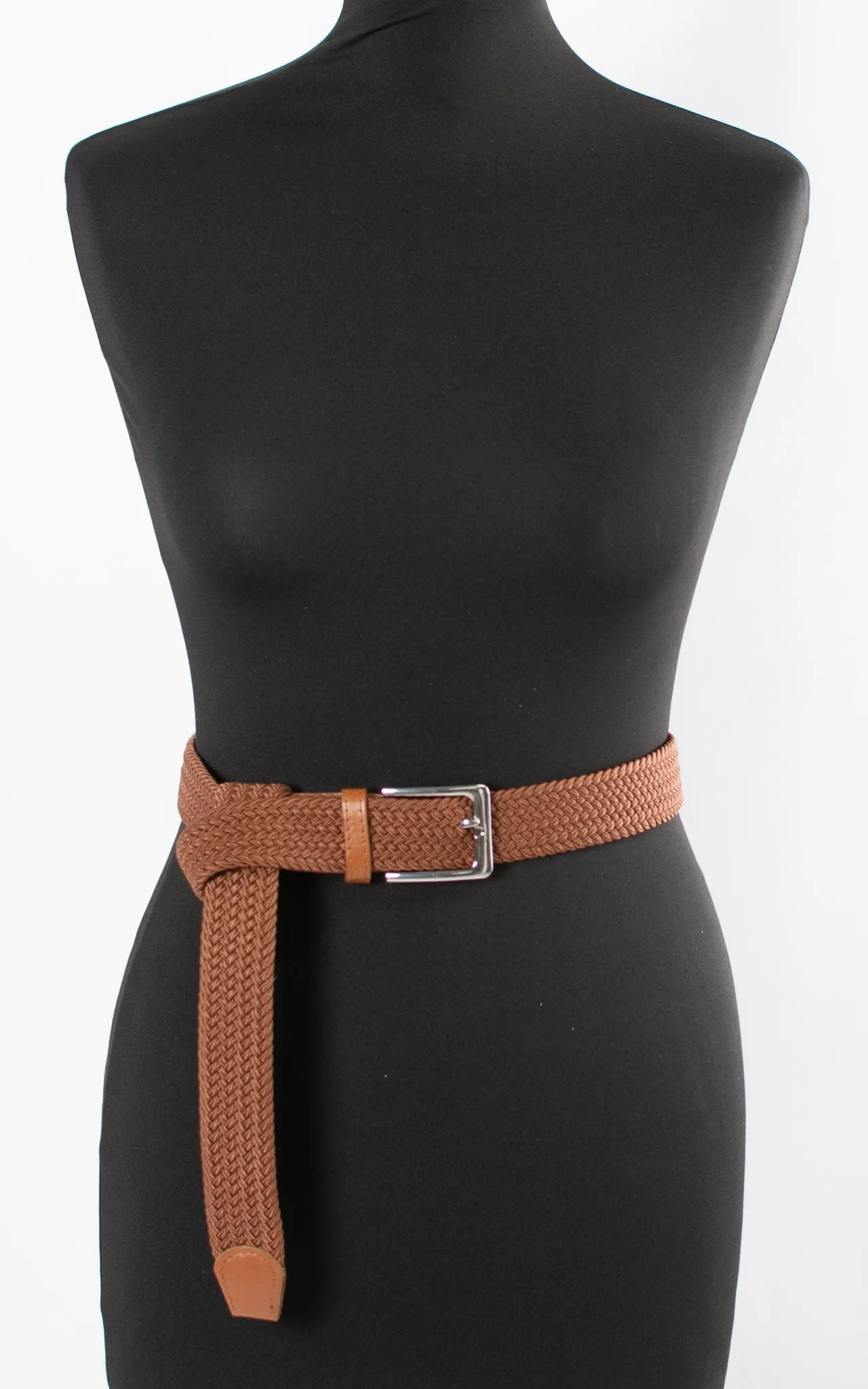 Penny Woven Belt | Rust