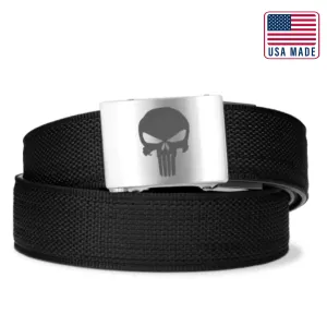 PUNISHER ENGRAVED BUCKLE | USA MADE TACTICAL GUN BELT 1.5"