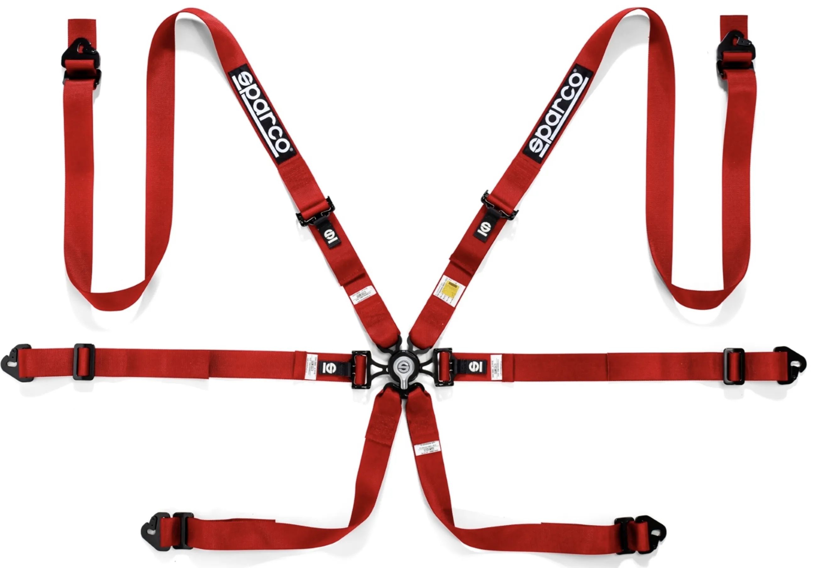 Sparco 6 Point Racing Harness (2" Steel Pull Down)