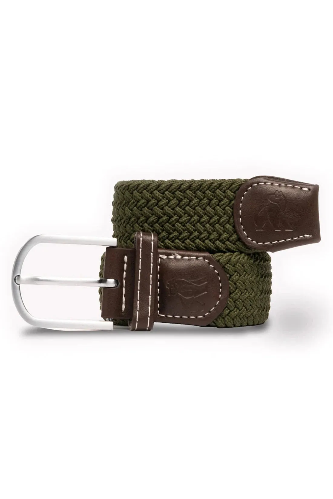 Swole Panda Khaki Green Woven Belt