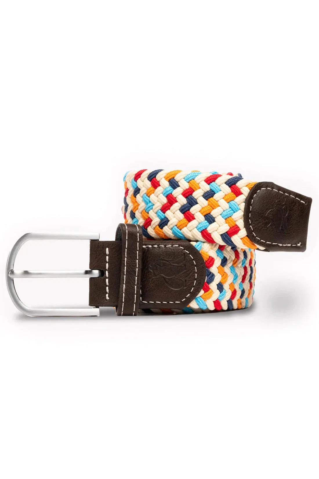 Swole Panda Multi Colour Zigzag Woven Belt