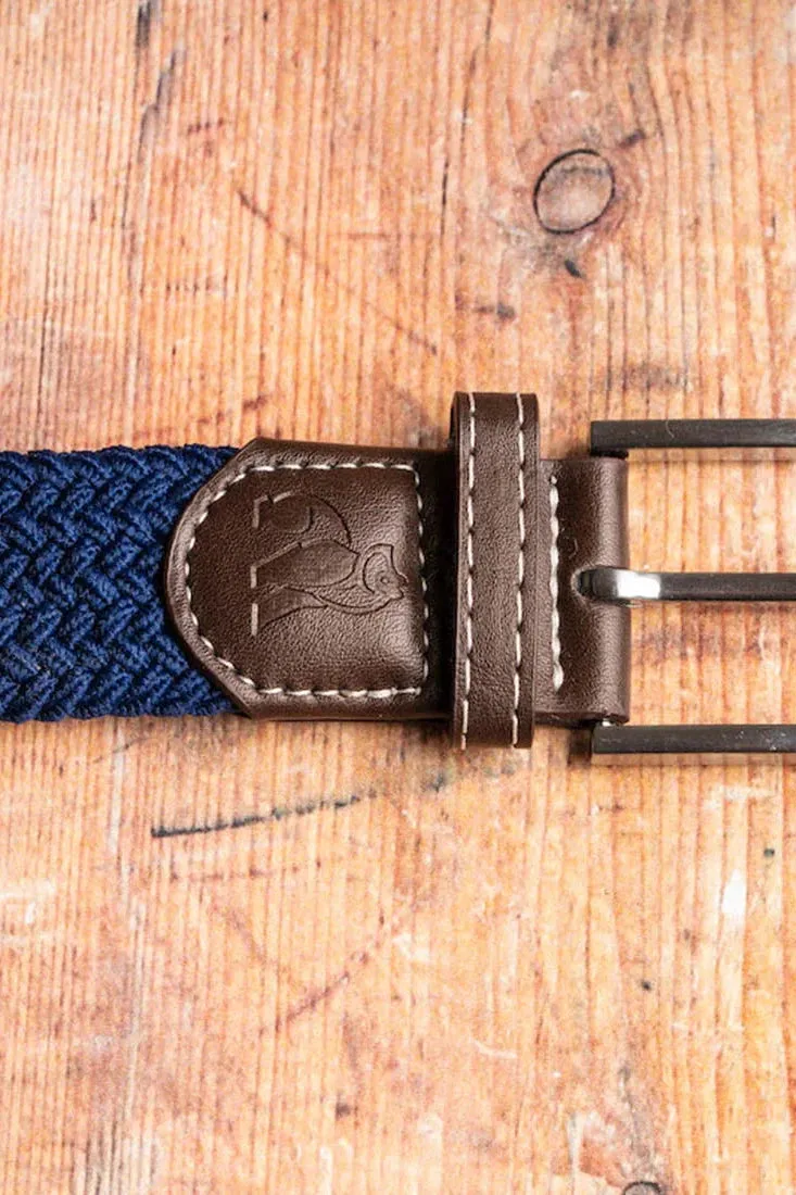 Swole Panda Woven Belt - Dark Blue