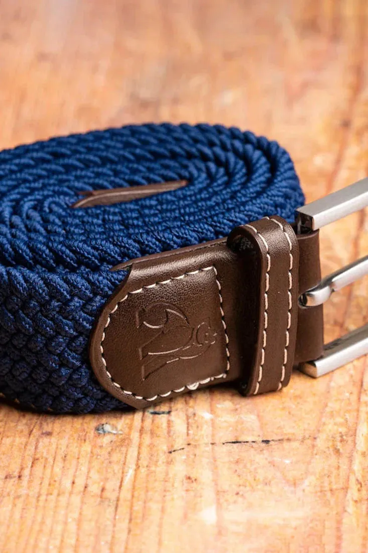 Swole Panda Woven Belt - Dark Blue