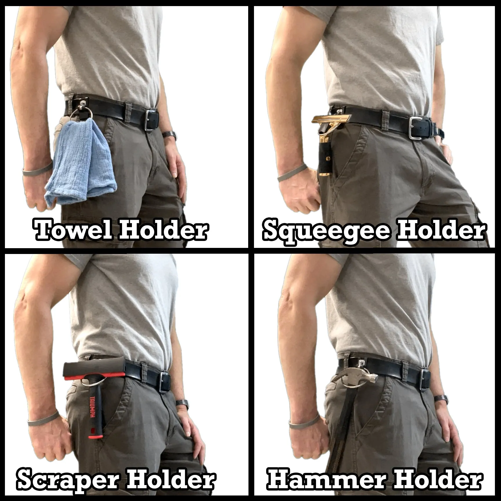 Tactical Work Belt   2 Hip Hangers Bundle Deal