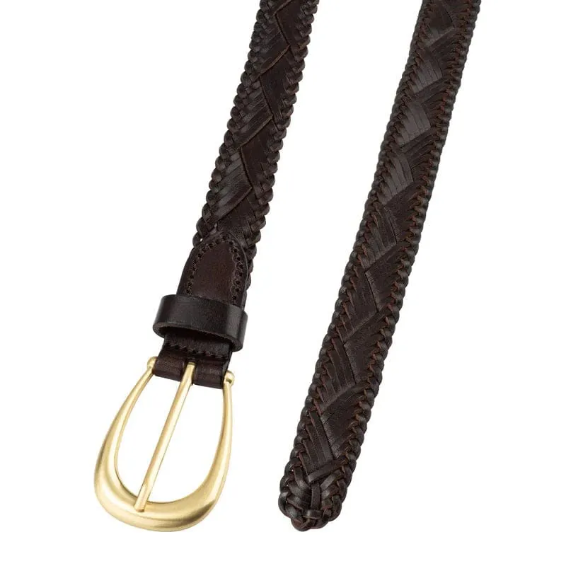 The Brindisi Woven Belt Black