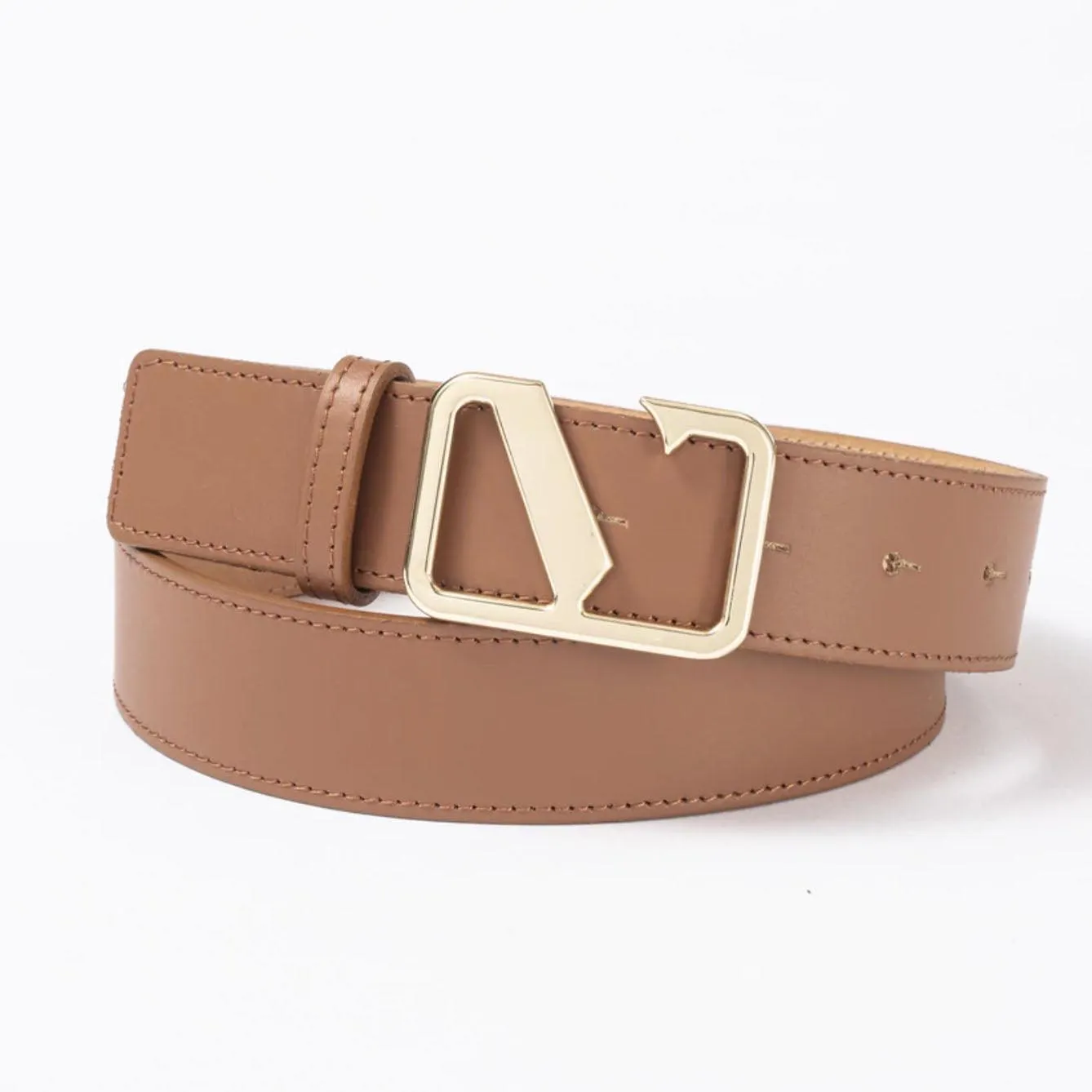 Victoria Smooth Leather Belt | Tan