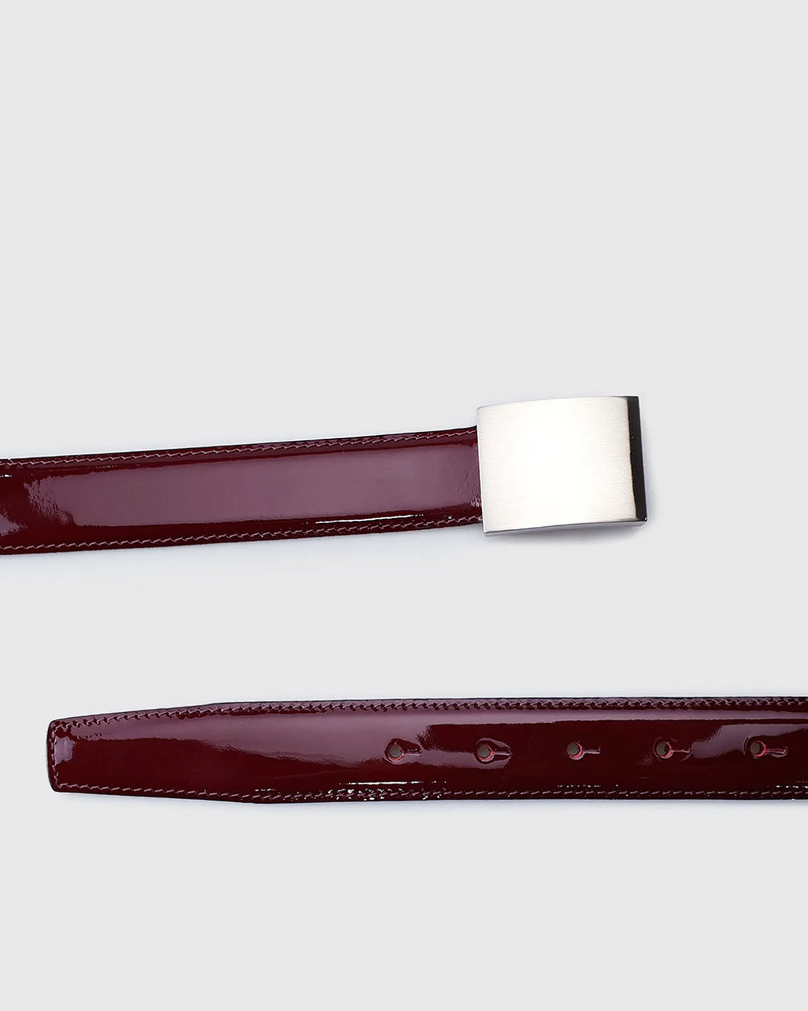 VINCENT& FRANKS / ROUGE 353M ITA MAROON PATENT LEATHER BELT